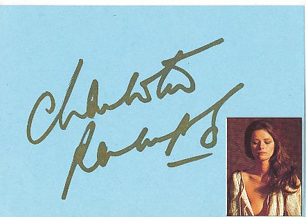 Charlotte Rampling  Film+ TV  Autogramm Karte original signiert 