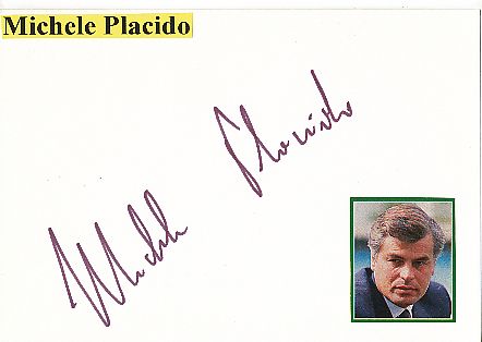 Micheline Placido  Film+ TV  Autogramm Karte original signiert 