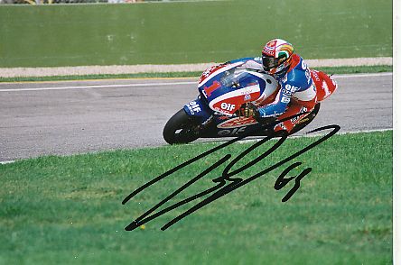 Loris Capirossi  Italien 3 x Weltmeister Motorrad Sport Autogramm Foto original signiert 