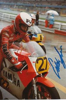 Eddie Lawson  USA  4 x  Weltmeister Motorrad Sport Autogramm Foto original signiert 
