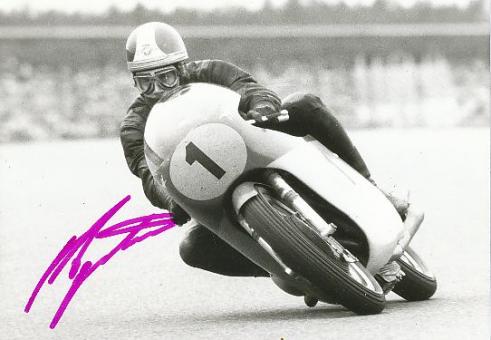 Giacomo Agostini  Italien  15 x  Weltmeister Motorrad Sport Autogramm Foto original signiert 