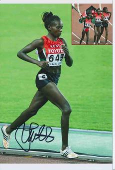 Sylvia Jebiwott Kibet  Kenia  Leichtathletik Autogramm Foto original signiert 