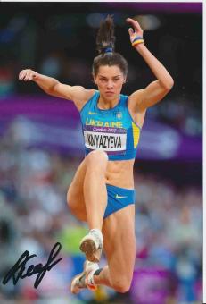 Hanna Knyazyeva  Ukraine  Leichtathletik Autogramm Foto original signiert 