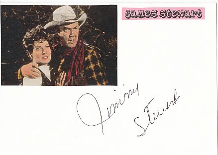 James Stewart † 1997  Film & TV Autogramm Karte original signiert 