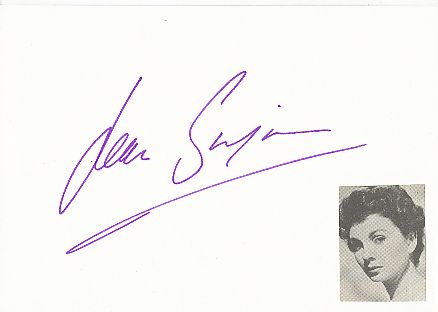 Jean Simmons † 2010  Film & TV Autogramm Karte original signiert 