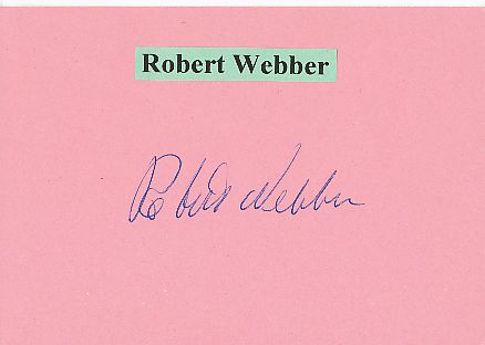 Robert Webber † 1989  Film & TV Autogramm Karte original signiert 