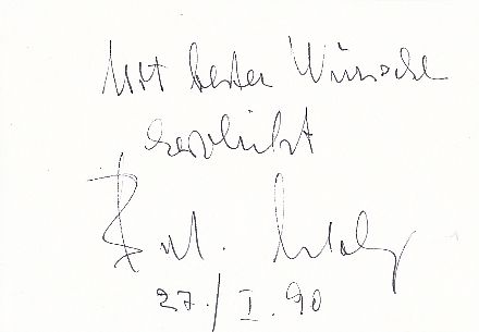 Bubi Scholz † 2000  Boxen  Autogramm Karte original signiert 