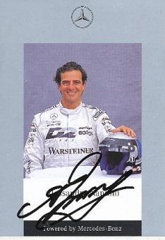 Alessandro Nannini  Italien Mercedes Formel 1 Auto Motorsport  Autogrammkarte  original signiert 