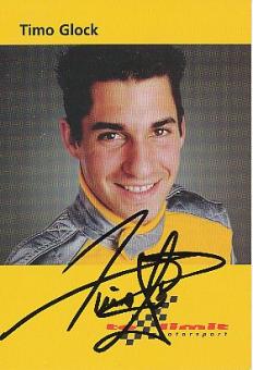 Timo Glock  Formel 1 Auto Motorsport  Autogrammkarte  original signiert 