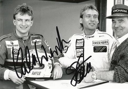 Volker Weidler & Kris Nissen   Auto Motorsport  Autogramm Foto original signiert 