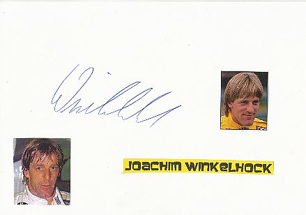 Joachim Winkelhock  Auto Motorsport  Autogramm Karte  original signiert 