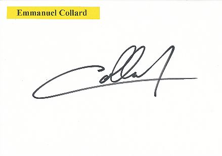 Emmanuel Collard  Auto Motorsport  Autogramm Karte  original signiert 