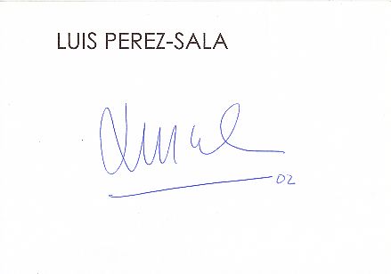 Luis Perez Sala  Formel 1  Auto Motorsport  Autogramm Karte  original signiert 