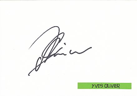 Yves Olivier  Auto Motorsport  Autogramm Karte  original signiert 