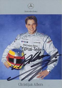 Christijan Albers  DTM 2001  Mercedes  Auto Motorsport  Autogrammkarte  original signiert 