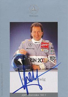 Klaus Ludwig   Mercedes  Auto Motorsport  Autogrammkarte  original signiert 