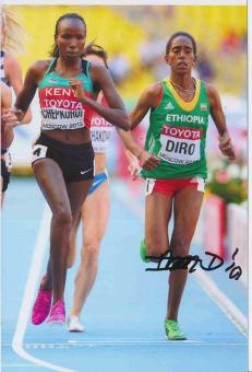 Etenesh Diro  Äthiopien  Leichtathletik Autogramm Foto original signiert 