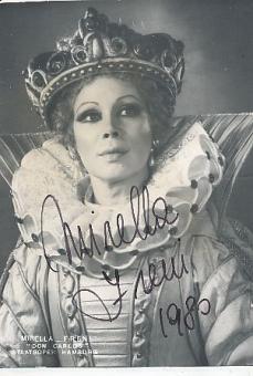 Mirella Freni † 2020  Italien Oper Klassik Musik Autogrammkarte original signiert 