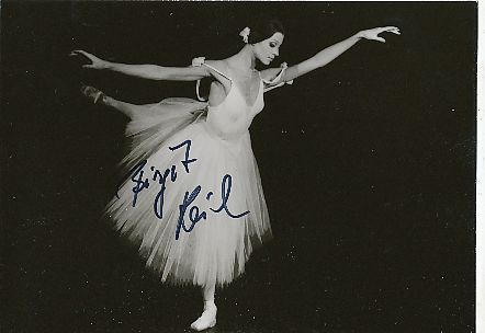 Birgit Keil  Ballett Prima Ballerina  Tänzerin Autogrammkarte original signiert 