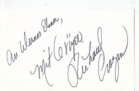 Richard Cragun † 2012  USA Ballett Tänzer Autogramm Karte original signiert 