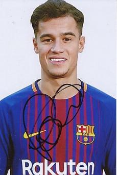 Philippe Coutinho  FC Barcelona  Fußball Autogramm Foto original signiert 