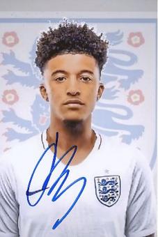 Jadon Sancho  England  Fußball Autogramm Foto original signiert 
