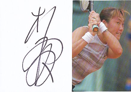 Ai Sugiyama  Japan  Tennis Autogramm Karte original signiert 