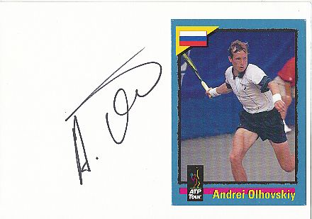 Andrei Olhovskiy  Rußland  Tennis Autogramm Karte original signiert 