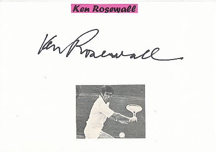 Ken Rosewall  Australien Wimbledon Sieg 1953  Tennis Autogramm Karte original signiert 