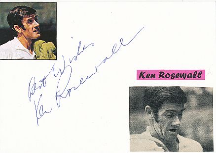 Ken Rosewall  Australien Wimbledon Sieg 1953  Tennis Autogramm Karte original signiert 