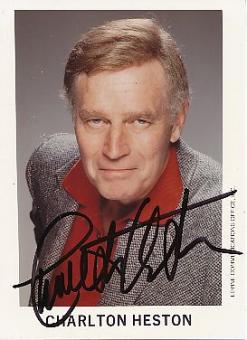 Charlton Heston  † 2008   USA  Film + TV Autogramm Foto original signiert 