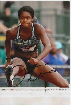 Jasmin Stowers  USA  Leichtathletik Autogramm Foto original signiert 