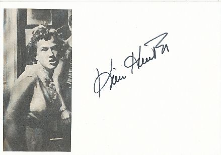 Kim Hunter † 2002  USA  Film & TV Autogramm Karte original signiert 