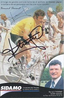 Bernard Thevenet  Frankreich  2  x Tour de France Sieger  Radsport Autogrammkarte  original signiert 
