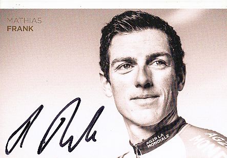 Mathias Frank  Radsport Autogrammkarte  original signiert 