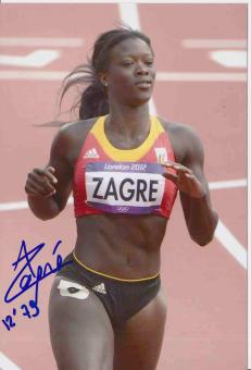 Anne Zagre  Belgien Leichtathletik Autogramm Foto original signiert 