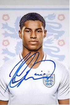Marcus Rashfordt  England  Fußball Autogramm Foto original signiert 