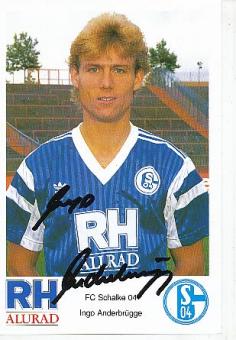 Ingo Anderbrügge  FC Schalke 04  Fußball Autogrammkarte  original signiert 