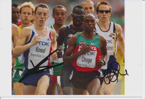 Kowal & Choge    Leichtathletik Autogramm Foto original signiert 