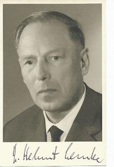 Helmut Lemke † 1990  Politik Autogrammkarte  original signiert 