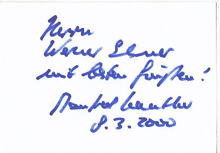 Manfred Kanther  Politik Autogramm Karte original signiert 