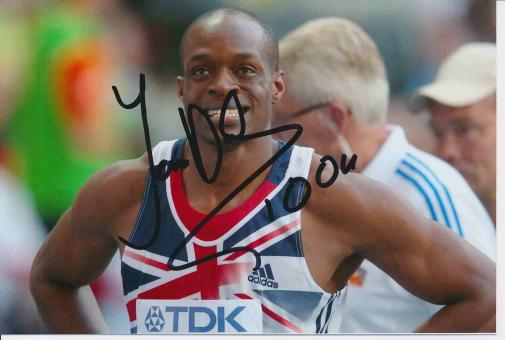 James Dasaolu  Großbritanien  Leichtathletik Autogramm Foto original signiert 