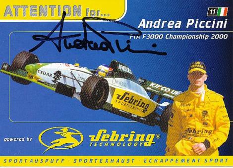 Andrea Piccini   Auto Motorsport  Autogrammkarte  original signiert 