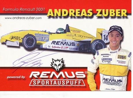 Andreas Zuber  Auto Motorsport  Autogrammkarte  original signiert 