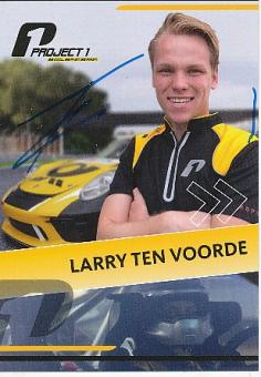Larry Ten Voorde  Auto Motorsport  Autogrammkarte  original signiert 