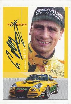 Christian Menzel  Auto Motorsport  Autogrammkarte  original signiert 