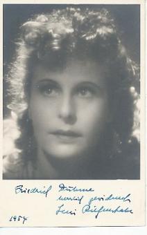 Leni Riefenstahl † 2003  Regisseurin  Film & TV Autogrammkarte original signiert 
