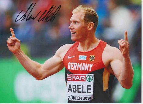 Arthur Abele  Deutschland  Leichtathletik Autogramm 13x18 cm Foto original signiert 