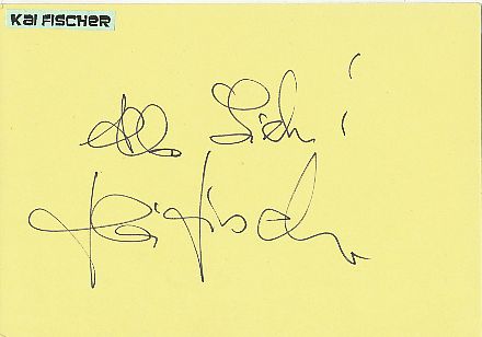 Kai Fischer   Film & TV Autogramm Karte original signiert 