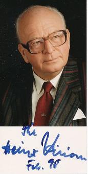 Heinz Kilian † 2007  Moderator  TV  Autogramm Foto original signiert 